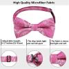 imageHISDERN Bow Ties for Men PreTied Bow Tie Floral Paisley Handkerchief Classic Formal Bowtie and Pocket Square Cufflinks Set04pink Paisley
