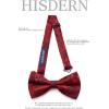 imageHISDERN Bow Ties for Men PreTied Bow Tie Floral Paisley Handkerchief Classic Formal Bowtie and Pocket Square Cufflinks Set04red Floral