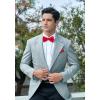 imageHISDERN Bow Ties for Men PreTied Bow Tie Floral Paisley Handkerchief Classic Formal Bowtie and Pocket Square Cufflinks Set04red Paisley
