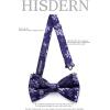 imageHISDERN Bow Ties for Men PreTied Bow Tie Floral Paisley Handkerchief Classic Formal Bowtie and Pocket Square Cufflinks Set07purple Floral