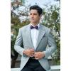 imageHISDERN Bow Ties for Men PreTied Bow Tie Floral Paisley Handkerchief Classic Formal Bowtie and Pocket Square Cufflinks Set07purple Floral