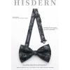 imageHISDERN Bow Ties for Men PreTied Bow Tie Floral Paisley Handkerchief Classic Formal Bowtie and Pocket Square Cufflinks Set08 Floral Black