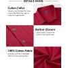imageHISDERN Mens Casual Button Down Shirt Short Sleeve Cuban Collar Beach Shirts for Men Summer Button Up Guayabera ShirtsGred