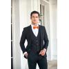 imageHISDERN Mens Bow Ties Solid Color Pre Tied Bowtie and Pocket Square Set Classic Formal Tuxedo Bowties for Wedding Party01orange