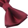 imageHISDERN Mens Bow Ties Solid Color Pre Tied Bowtie and Pocket Square Set Classic Formal Tuxedo Bowties for Wedding Party02burgundy