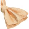 imageHISDERN Mens Bow Ties Solid Color Pre Tied Bowtie and Pocket Square Set Classic Formal Tuxedo Bowties for Wedding PartyYorange 1