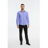 imageHISDERN Mens Dress Shirts Long Sleeve Button Down Shirts for Men Oxford Business Casual Formal Collared Shirt with PocketBlue
