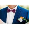 imageHISDERN Bow Ties for Men Solid Mens Bow Tie Pretied Adjustable Bowtie and Pocket Square Cufflinks Set for Wedding Party PromA2hot Pink  Black