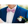 imageHISDERN Bow Ties for Men Solid Mens Bow Tie Pretied Adjustable Bowtie and Pocket Square Cufflinks Set for Wedding Party PromA3hot Pink  Black