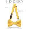 imageHISDERN Bow Ties for Men Solid Mens Bow Tie Pretied Adjustable Bowtie and Pocket Square Cufflinks Set for Wedding Party PromC1gold