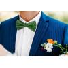 imageHISDERN Bow Ties for Men Solid Mens Bow Tie Pretied Adjustable Bowtie and Pocket Square Cufflinks Set for Wedding Party PromD2emerald Green