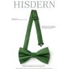 imageHISDERN Bow Ties for Men Solid Mens Bow Tie Pretied Adjustable Bowtie and Pocket Square Cufflinks Set for Wedding Party PromD2emerald Green