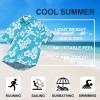imageHawaiian Shirt for Men Casual Summer Short Sleeve Beach Vacation Aloha Hawaii Button Down Shirt HolidayA1blue