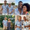 imageHawaiian Shirt for Men Casual Summer Short Sleeve Beach Vacation Aloha Hawaii Button Down Shirt HolidayA2blue