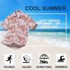 imageHawaiian Shirt for Men Casual Summer Short Sleeve Beach Vacation Aloha Hawaii Button Down Shirt HolidayC2pink Floral
