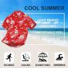 imageHawaiian Shirt for Men Casual Summer Short Sleeve Beach Vacation Aloha Hawaii Button Down Shirt HolidayF1red Floral
