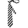 imageHISDERN Mens Tie Striped Ties and Handkerchief Set Business Formal Woven Pocket Square Wedding College Stripe NecktieAblack White