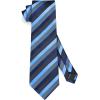 imageHISDERN Mens Tie Striped Ties and Handkerchief Set Business Formal Woven Pocket Square Wedding College Stripe NecktieAblue Black2