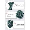 imageHISDERN Mens Tie Striped Ties and Handkerchief Set Business Formal Woven Pocket Square Wedding College Stripe NecktieBgreen3