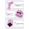 imageHISDERN Mens Tie Striped Ties and Handkerchief Set Business Formal Woven Pocket Square Wedding College Stripe NecktieBpink1