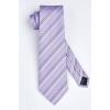 imageHISDERN Mens Tie Striped Ties and Handkerchief Set Business Formal Woven Pocket Square Wedding College Stripe NecktieBpurple