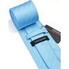 imageHISDERN Mens Tie Striped Ties and Handkerchief Set Business Formal Woven Pocket Square Wedding College Stripe NecktieCblue