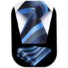 imageHISDERN Mens Tie Striped Ties and Handkerchief Set Business Formal Woven Pocket Square Wedding College Stripe NecktieAblue Black2