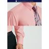 imageHISDERN Mens Dress Shirt with Tie Pocket Square Set Classic Button Down Shirt Matching Tie Long Sleeve ShirtsDusty Pink