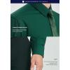 imageHISDERN Mens Dress Shirt with Tie Pocket Square Set Classic Button Down Shirt Matching Tie Long Sleeve ShirtsGreen Forest