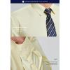 imageHISDERN Mens Dress Shirt with Tie Pocket Square Set Classic Button Down Shirt Matching Tie Long Sleeve ShirtsYellow Light