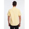 imageHISDERN Mens Dress Shirts Short Sleeve Button Down Casual Shirt Business Oxford Collar Formal Shirt with Pocket for MenLight Yellow