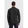 imageMens Fishing Shirts Long Sleeve UPF 50 Sun Protection Quick Dry Cooling Hiking Travel Button Down Shirt Roll Up SleeveAblack