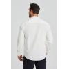 imageMens Fishing Shirts Long Sleeve UPF 50 Sun Protection Quick Dry Cooling Hiking Travel Button Down Shirt Roll Up SleeveAwhite