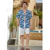imageMens Hawaiian Shirts Short Sleeve Button Down Tropical Beach Shirt 100 Cotton Summer Casual Vacation Floral Aloha ShirtB21