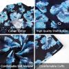 imageMens Hawaiian Shirts Short Sleeve Button Down Tropical Beach Shirt 100 Cotton Summer Casual Vacation Floral Aloha ShirtB41