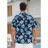 imageMens Hawaiian Shirts Short Sleeve Button Down Tropical Beach Shirt 100 Cotton Summer Casual Vacation Floral Aloha ShirtB41