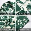 imageMens Hawaiian Shirts Short Sleeve Button Down Tropical Beach Shirt 100 Cotton Summer Casual Vacation Floral Aloha ShirtG11
