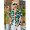 imageMens Hawaiian Shirts Short Sleeve Button Down Tropical Beach Shirt 100 Cotton Summer Casual Vacation Floral Aloha ShirtG11