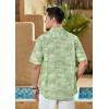 imageMens Hawaiian Shirts Short Sleeve Button Down Tropical Beach Shirt 100 Cotton Summer Casual Vacation Floral Aloha ShirtG21