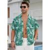 imageMens Hawaiian Shirts Short Sleeve Button Down Tropical Beach Shirt 100 Cotton Summer Casual Vacation Floral Aloha ShirtG61