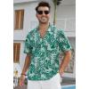 imageMens Hawaiian Shirts Short Sleeve Button Down Tropical Beach Shirt 100 Cotton Summer Casual Vacation Floral Aloha ShirtG61