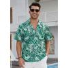 imageMens Hawaiian Shirts Short Sleeve Button Down Tropical Beach Shirt 100 Cotton Summer Casual Vacation Floral Aloha ShirtG61