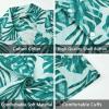 imageMens Hawaiian Shirts Short Sleeve Button Down Tropical Beach Shirt 100 Cotton Summer Casual Vacation Floral Aloha ShirtG61