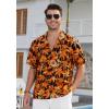 imageMens Hawaiian Shirts Short Sleeve Button Down Tropical Beach Shirt 100 Cotton Summer Casual Vacation Floral Aloha ShirtY11