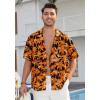 imageMens Hawaiian Shirts Short Sleeve Button Down Tropical Beach Shirt 100 Cotton Summer Casual Vacation Floral Aloha ShirtY11