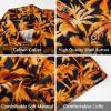 imageMens Hawaiian Shirts Short Sleeve Button Down Tropical Beach Shirt 100 Cotton Summer Casual Vacation Floral Aloha ShirtY11