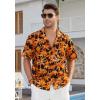 imageMens Hawaiian Shirts Short Sleeve Button Down Tropical Beach Shirt 100 Cotton Summer Casual Vacation Floral Aloha ShirtY11