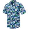 imageMens Hawaiian Shirts Short Sleeve Button Down Tropical Beach Shirt 100 Cotton Summer Casual Vacation Floral Aloha ShirtB21