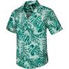 imageMens Hawaiian Shirts Short Sleeve Button Down Tropical Beach Shirt 100 Cotton Summer Casual Vacation Floral Aloha ShirtG61