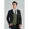imageHISDERN Mens Suit Vest Business Casual Dress Waistcoat Vest Solid Color Formal Wedding Vests for Suits or TuxedoA1army Green
